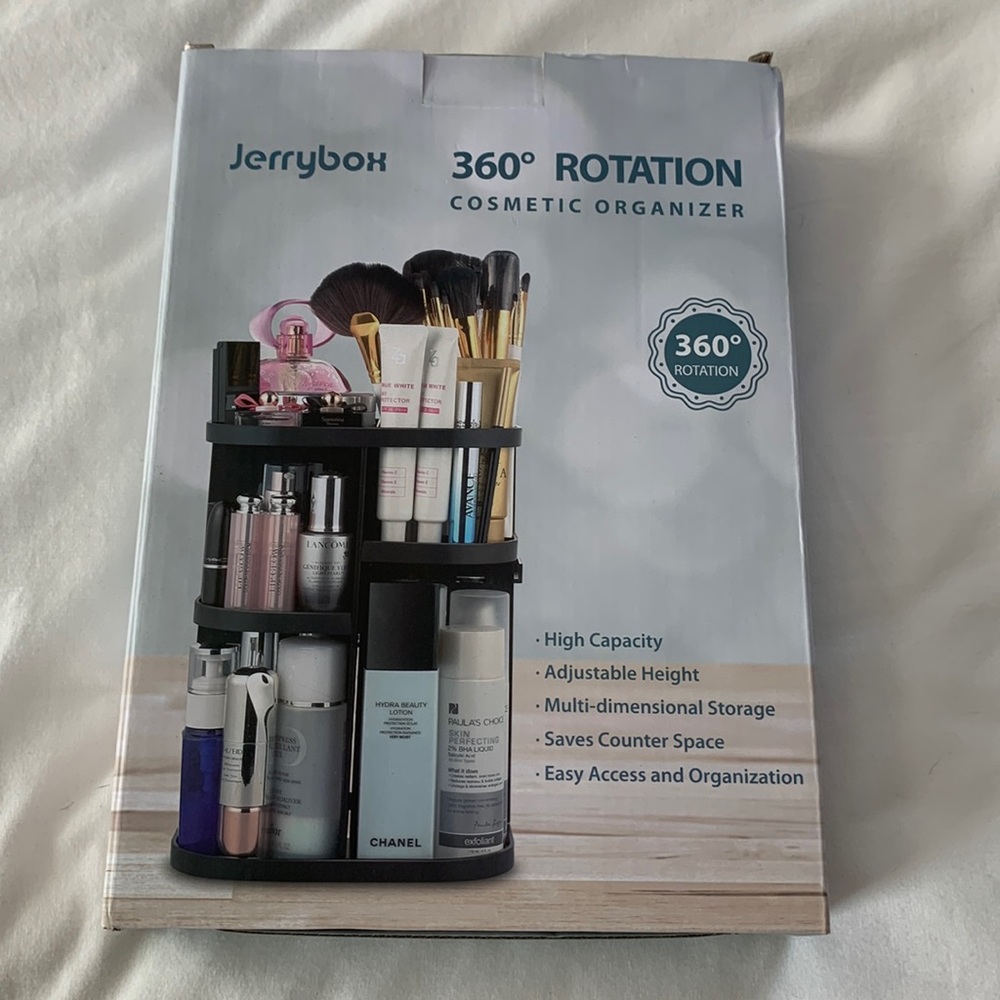 NWT! Jerrybox 360 Rotation Cosmetic Organizer